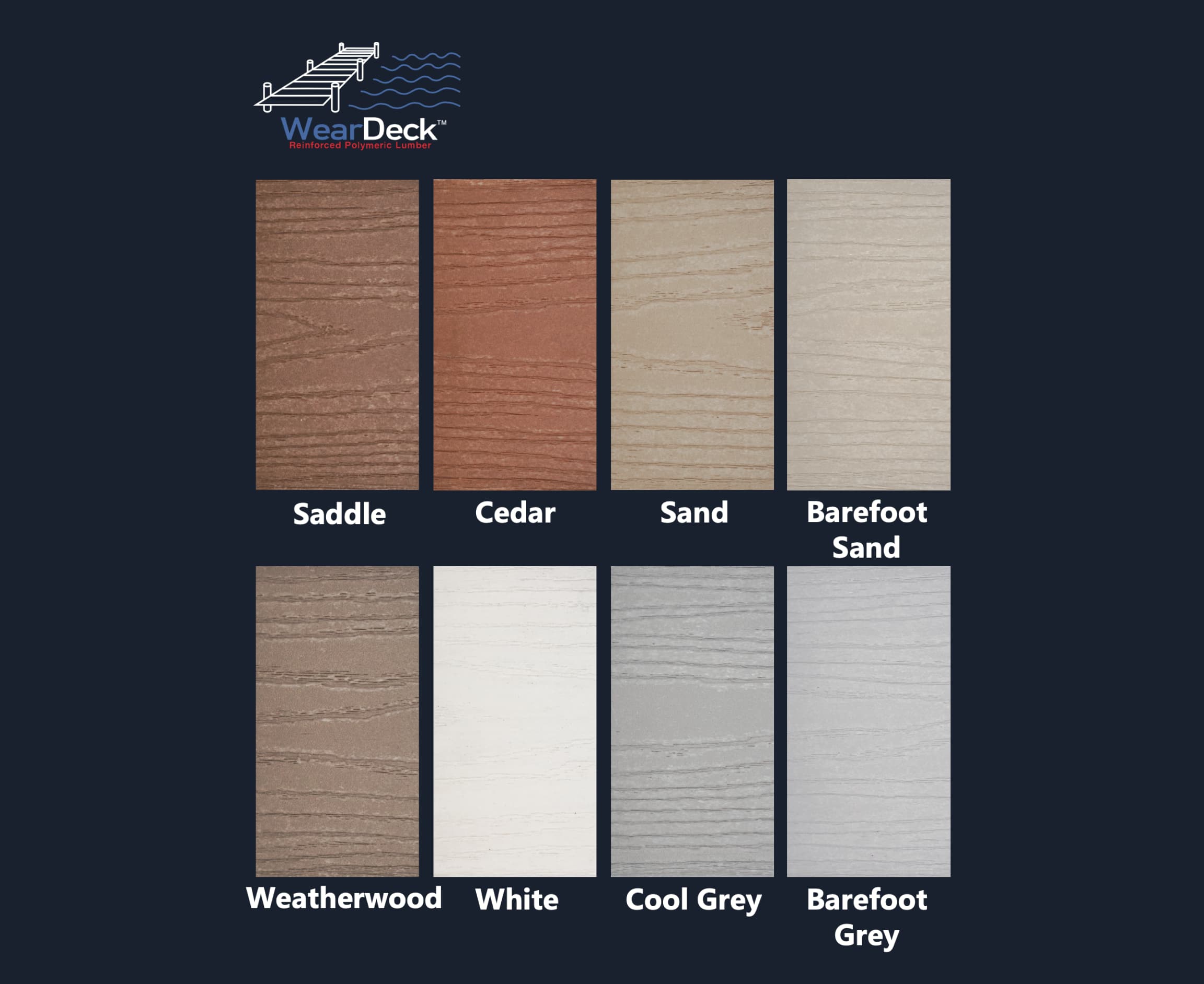 WearDeck composite color options